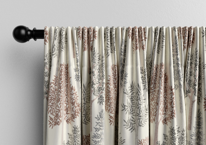 Coppice Faux Silk, Ginger - Made to Measure Curtain - Image 9